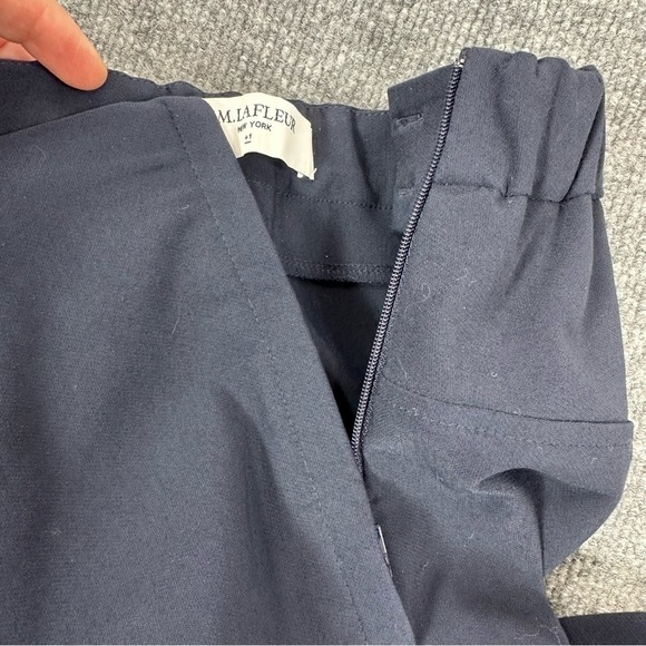 M.M. Lafleur Dark Navy Foster Powerstretch Plus Straight Leg Dress Pant - Picture 15 of 17